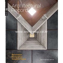 당일발송 Architectural Record Usa 2022년1월호 미국 건축잡지 아키텍처럴 레코드 Renovation Usa2022년1월호