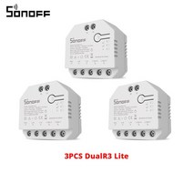 120PCS SONOFF DualR3 Lite DIY 스위치 미니 Wifi 듀얼 릴레이 양방향 제어 홈 오토메이션 호환 타이밍 음, 03 3PCS DualR3 Lite
