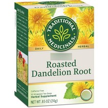 Traditional Medicinals 오가닉 로스티드 단델리온 루트 허벌 티 카페인 프리, 24g, 1개, 16개