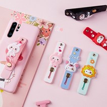 슬림형 핸드폰그립톡 슬림 핑거스트랩 핸드폰거치대 스마트링, 1개, C14-인디핑크