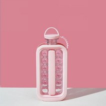 업소용제빙기 20kg 30kg 50kg 100kg 대용량 사무실 각얼음 가정용 투명 얼음 제조기 휴대용 실리콘 아이스 볼 메이커 주전자 2 in 1 다기능 제빙기 컨테이너 냄비, 핑크 스타일