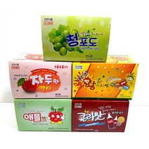 콜라맛 사과맛 자두맛 청포도 사이다맛 왕셔요짱 젤리 제리 선미식품 22g30개입(추억의 문방구 불량식품), 사과맛22g30개입