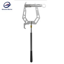 호환용 Teepor®계류 로프 U 유형 Threader 보트 후크 알루미늄 합금 탄소 섬유 텔레스코픽 낚싯대 낚시 도구, Hook with a Rod