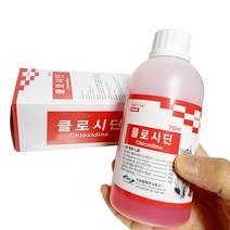 1년간 소독 걱정 NO 클로시딘 250ml(+100ml 투약병) 강아지 고양이 턱드름 소독제 링웜 알파헥시딘, 클로시딘 250ml_1개+공병1개