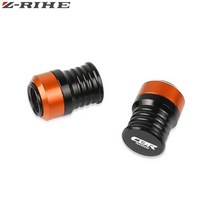 오토바이 액세서리 CNC 알루미늄 휠 타이어 밸브 스템 캡 혼다 용 밀폐 커버 CBR500R 2013-2020 2019, 08 Orange