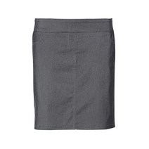 SLIM-SATION 여성용 골프 와이드 밴드 풀 온 스커트 실제 포켓 포함 그레이