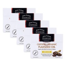 피터앤존 유기농 플랙씨드 오일 (아마씨유) 200캡슐, 5개, 200 소프트젤캡슐