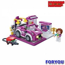 ForU715 반바오 블록 레이싱카 전시회장 풀백모터 블럭 블록완구 블럭완구 과학블럭