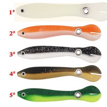 베타물고기 구피 해수어 금붕어키우기 물고기 도보 5 개/몫 소프트 낚시 미끼 2g/6g 스윙 꼬리 실리콘 작은, 5PC 2g