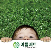 아름매트 국내산 10mm 인조잔디 방염제품 N1000L연그린 (15평시공)
