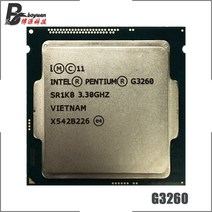 인텔 펜티엄 g3260 3.3GHz 듀얼 코어 CPU 프로세서 3m 53w lga 1150