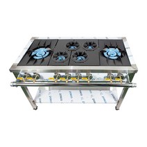 오즈테크 업소용 가스렌지 1200 양타 간택기 친환경 세라믹 버너 LPG LNG 화구, 03-1 LNG(도시가스), 01-2 1세대 세라믹화구, 02-3 하이그로시+1열삼발이