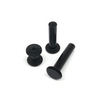 10pcs 골드 실버 블랙 M5x4-50mm 가죽 가방 벨트 스크랩북 앨범 계정 책 포스트 바인딩 나사 네일 리벳, [09] 5x20mm, [03] Black