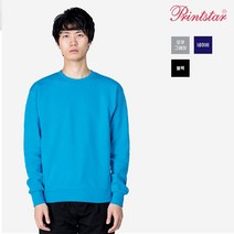 프린트스타 183 남여공용 두꺼운 헤비쮸리 맨투맨 티셔츠
