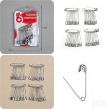 실버 옷핀 40P 3.5CM 매너옷핀 고정핀