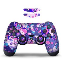 스티커 데이터 프로그 보호 커버 PS4 컨트롤러 스킨 플레이 스테이션 4 프로 슬림 데칼 액세서리 15 가지 스타일, [14] Red and blue