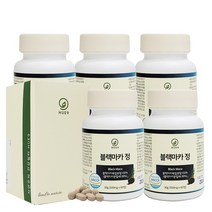 휴나인 페루산 블랙마카 아르기닌 60정 야관문 흑마늘, 5개