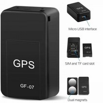 자동차gps 네비게이션 GF07GF21 미니 GPS 트래커 마그네틱 마운트 자동차 실시간 추적 안티잃어버린 로케이터 장치 음성 레코더 사람, GPS Tracker No Box