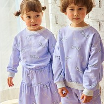 모모슈슈 아동용 라인모모 맨투맨 티셔츠