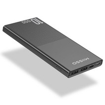 Miisso 10000mAh 휴대폰 외장 배터리 팩 휴대용 충전기 전원 은행