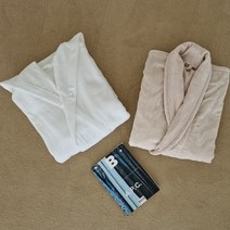 프리미엄 호텔배스로브 고중량 샤워가운, 카라, 베이지