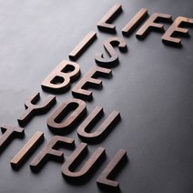 우드 원목 이니셜 장식 나무글자 알파벳 글씨 인테리어, 알파벳 B(대문자)