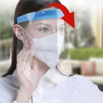 **골든에그 인기상품**회전헤드 페이스 쉴드 플라스틱 마스크 안면 보호대 얼굴 투명 가림막품절 임박입니다!, 상세페이지 참조