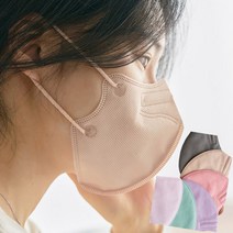 kf94마스크새부리형 V라인 덴탈 컬러 마스크 50매 100매 국산, KF94블랙