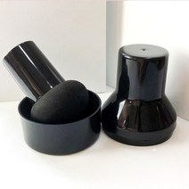 마녀플랜트 퍼프 마녀 로즈 송이 메이크업 파운데이션 화장스펀지, 블랙-마녀퍼프, 블랙-마녀퍼프