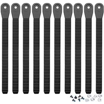 10 pcs 스노우 보드 발목 바인딩 스트랩-스노우 보드 스키 스트랩 인 바인딩 시스템 용 나사로 8.2 인치 스노우 보드 사다리 스트랩 바인딩 교체, 5쌍
