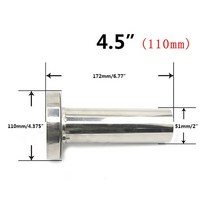 배기 흡기 튜닝 CNSPEED 범용 조정 가능 85mm 3.5 "/98mm 스테인레스 크롬 배기 머플러 소음기 YC101