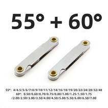나사 플러그 게이지 55/60 Degree Metric 인치 센터 측정 기어 피치 선반, Metric and Inch