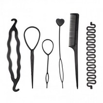 올림머리 똥머리밴드 벼머리땋기 가이드6종 DD-12250