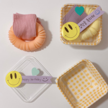 리틀남매 캔디 키즈양말 팝튜브 스마일구디백 어린이집 유치원 답례품 생일 선물, L(16~18cm 6~8세), 여아