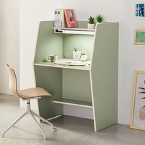 e스마트 토미 1인 학생 가정용 독서실책상 LED스탠드 포함, 그린