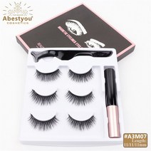 Aestyou-마그네틱 속눈썹 믹스 스타일 3D 인조 방수 리퀴드 아이 라이너 세트 족집게 Cilios 마그네틱 메, 한개옵션1, 11 A3M07