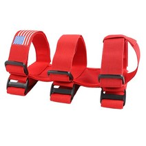 소화기거치대 차량 가정 업소TESIN 조정 가능한 소화 마운트 스트랩 자동차 롤 바 홀더 지프 랭글러 TJ 액, 03 Red