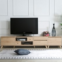 1200 서랍형 거실장 2컬러 AV콘솔 품질 32인치 40인치, 오크화이트