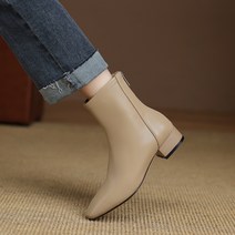 Z3JC 여성 통굽 스크럽 5cm 앵클부츠