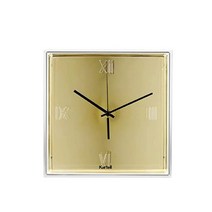 카르텔 Tic & Tac 틱앤택 메탈릭 인테리어 벽시계 4종, 골드