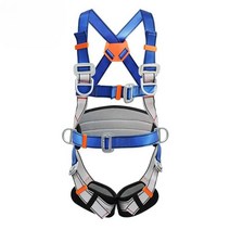 생명줄 주상 안전대 그네식 안전 벨트 로프 죔줄 공사, 올 블랙 모델(코드 제외)