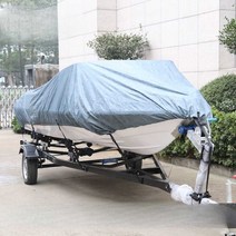 보트 커버 방수 태양 보호 고무보트 보호 커버, 그레이420(3.6m이내보트에적합)