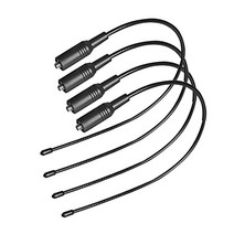 GHSHOP 워키토키 안테나 16인치 VHF/UHF(144/430Mhz) 듀얼 밴드 안테나 emale Uv5r Uv82 F8hp(4팩)와 호환 가능, 설명, 블랙, 설명