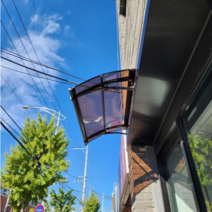 캐노픽스 650X1600 렉산 차양 비막이 비가림 어닝, 회색, 브라운