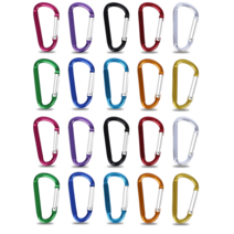 다용도 캠핑 등산 낚시 알루니늄 합금 카라비너 20개, 멀티