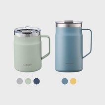[락앤락] [2P] 메트로 머그 475ml + 600ml 세트, 475ml 컬러:민트 / 600ml 컬러:블루
