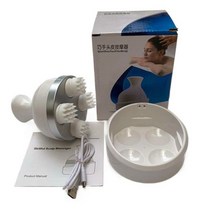 두피 탈모 관리기 갈바닉 레이저 led 마사지 기계 전기 헤드 건강 관리 안티 스트레스 릴렉스 바디 딥 티슈 무선 방지, 협력사, 상자가 있는 흰색