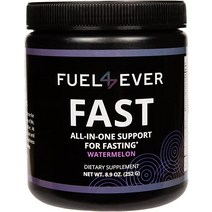 FUEL 4 EVER FAST 간헐적 단식 파우더 수박맛 전해질 분말 글루텐 프리 라이프스타일을 위한 케토 천연 수분 설탕 가루 없음