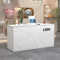 인포메이션 카운터 데스크 계산대 인포 테이블 프론트 리셉션 포스기, 280x50x100cm, E