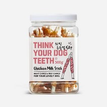 띵독 띵크유어독티스 Think Your Dog Teeth 치킨 딩고 강아지 개 우유 껌 스틱 50p, 1개